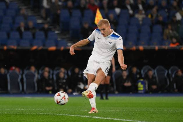 Lazioâ??s Gustav Isaksen during the UEFA Europa League 2024-2025 football match between SS Lazio and Viktoria Plzen at the Olympic Stadium in Rome on March 13, 2025.  Copyright: xFabrizioxCorradetti IPAxSportx xipa-agency.netx xx IPA_55300832 IPA_Agency_IPA55300832