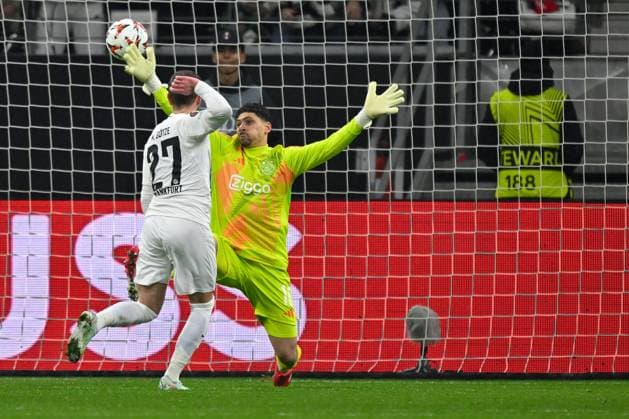 Frankfurt, Deutsche Bank Park, 13 03 25, GER, Men, UEFA Europa League, Season 2024 2025, Eintracht Frankfirt Ajax Amsterdam Picture Mario GOETZE Frankfurt macht das Tor zum 2 0 Only for editorial use UEFA regulations prohibit any use of photographs as image sequences and or quasi video Hessen Germany
