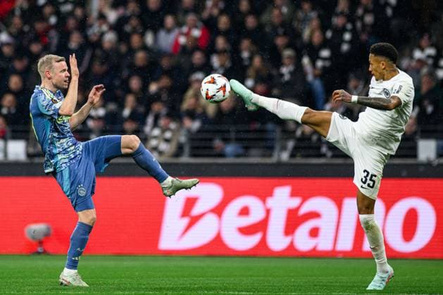 FRANKFURT, GERMANY - 13 MARCH, 2025: Tuta - The UEFA Europa League football match between Eintracht Frankfurt vs Ajax Amsterdam at Deutsche Bank Park.  Copyright: xVitaliixKliuievx