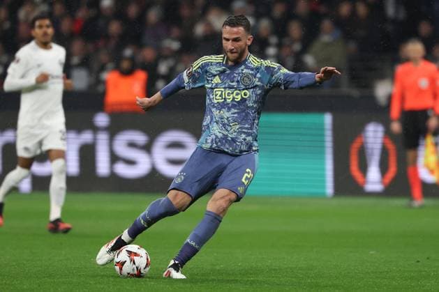2025 03 13 xJAx UEFA EUROPA LEAGUE Eintracht Frankfurt AFC Ajax Amsterdam v l ,Branco van den Boomen AFC Ajax Amsterdam in aktion, in action, DFL DFB REGULATIONS PROHIBIT ANY USE OF PHOTOGRAPHS as IMAGE SEQUENCES and or QUASI VIDEO Copyright: JoaquimxFerreira