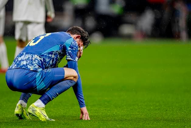 AFC Ajax Amsterdam defender Ahmetcan Kaplan during the match Eintracht Ajax at the for the UEFA Europa League Round of 16 2st leg season 2024 2025 in FRANKFURT, Germany on 13 march 2025, photo by Marcel van Dorst EYE4images DeFodi Images