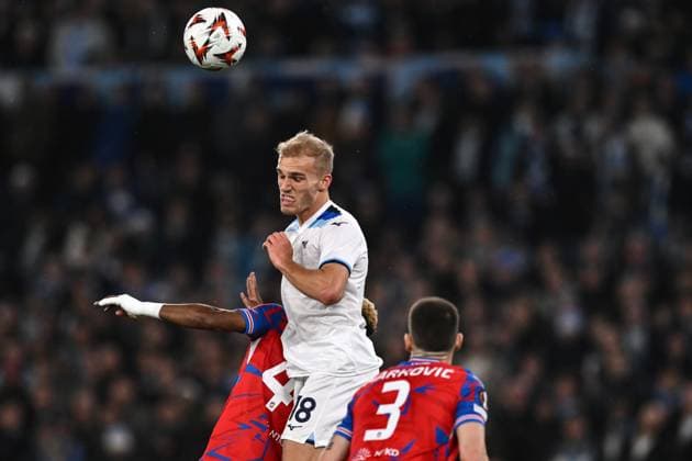 As Roma 13 03 2025 - Europa League Lazio-Viktoria Plzen foto Antonello Sammarco Image nella foto: Gustav Isaksen-Sampson Dweh 