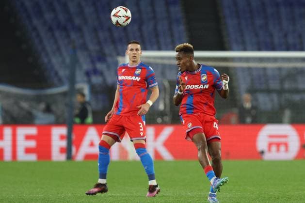 CALCIO - UEFA Europa League - Lazio vs Viktoria Plzen Rome, Italy 13.03.2025: Sampson Dweh of Viktoria seen in action during the Uefa Europa League 2024-2025, round 16, match between SS Lazio vs Viktoria Plzen at Olympic Stadium in Rome. Rome Italy  Copyright: xIPAxSport ABACAx