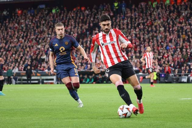 UEFA Europa League soccer match Athletic Club vs AS Roma at San Mames stadium in Bilbao, Spain 13 March 2025 900 Cordon Press  900 CordonxPress LOF - UEFA Europa League Athletic Club vs AS Roma