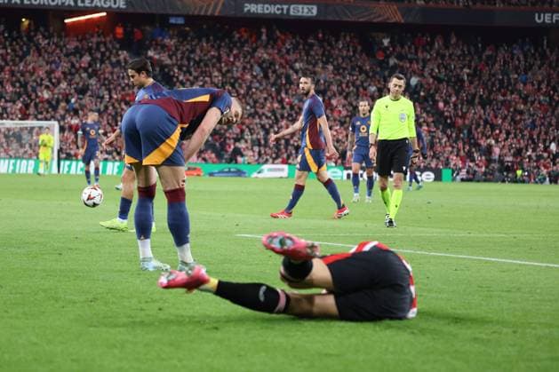 UEFA Europa League soccer match Athletic Club vs AS Roma at San Mames stadium in Bilbao, Spain 13 March 2025 900 Cordon Press  900 CordonxPress LOF - UEFA Europa League Athletic Club vs AS Roma