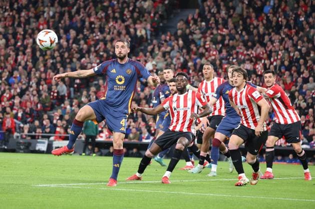 UEFA Europa League soccer match Athletic Club vs AS Roma at San Mames stadium in Bilbao, Spain 13 March 2025 900 Cordon Press  900 CordonxPress LOF - UEFA Europa League Athletic Club vs AS Roma