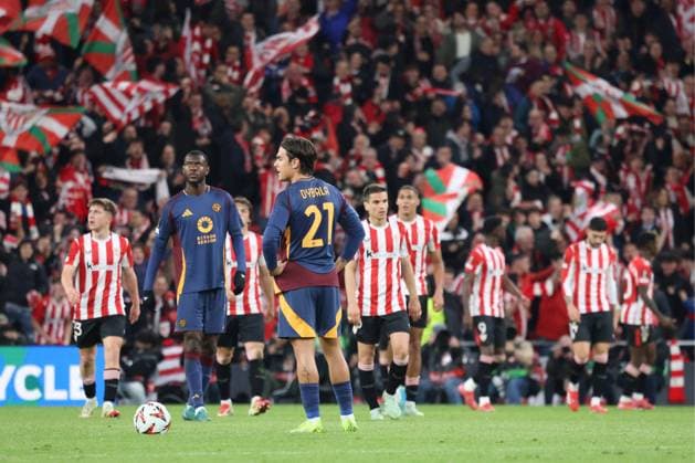 UEFA Europa League soccer match Athletic Club vs AS Roma at San Mames stadium in Bilbao, Spain 13 March 2025 900 Cordon Press  900 CordonxPress LOF - UEFA Europa League Athletic Club vs AS Roma