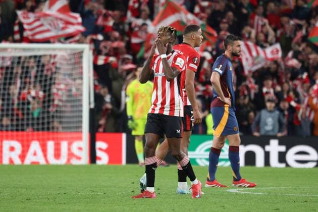 UEFA Europa League soccer match Athletic Club vs AS Roma at San Mames stadium in Bilbao, Spain 13 March 2025 900 Cordon Press  900 CordonxPress LOF - UEFA Europa League Athletic Club vs AS Roma