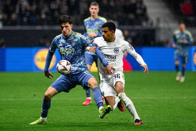 FRANKFURT, GERMANY - 13 MARCH, 2025: Ahmetcan Kaplan - The UEFA Europa League football match between Eintracht Frankfurt vs Ajax Amsterdam at Deutsche Bank Park.  Copyright: xVitaliixKliuievx