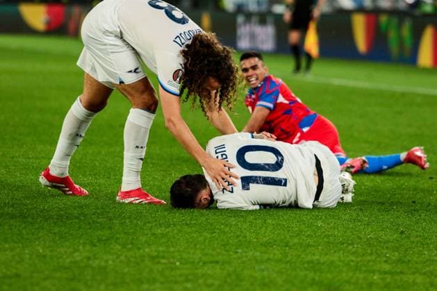 Mattia Zaccagni of SS LAZIO during Lazio vs Viktoria Plzen, Football Europa League match in Rome, Italy, March 13 2025  Copyright: xRaffaelexConti IPAxSportx xipa-agency.netx xx IPA_55305925 IPA_Agency_IPA55305925