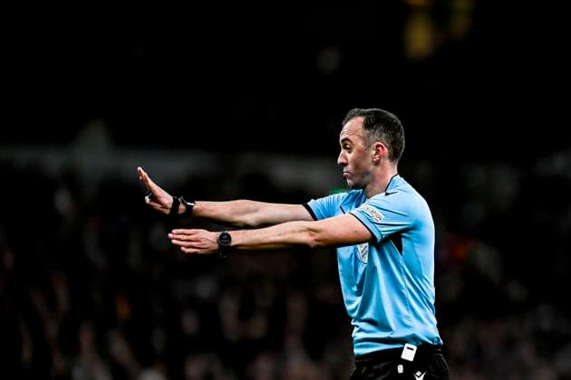 referee Joao Pinheiro, during the match Tottenham Hotspur AZ at the Tottenham Hotspur Stadium for the UEFA Europa League Round of 16 2nd Leg season 2024 2025 in LONDON, Great Britain on 13 march 2025, photo by Stefan Koops EYE4images DeFodi Images