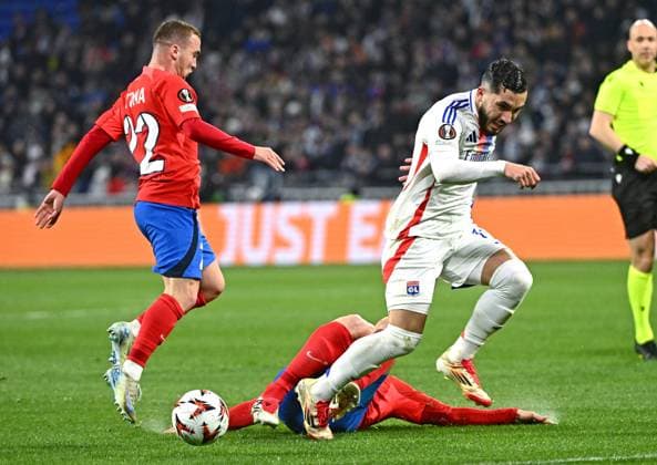 Match Europa League OL- Bucarest PHOTOPQR LE PROGRES Stéphane GUIOCHON - Décines-Charpieu 13 03 2025 - Match Europa League OL- Bucarest -A Décines au Groupama Stadium 1 8 eme de finale retour de l Europa League saison 2024 - 2025 OL - Bucarest ici Rayan Cherki Décines-Charpieu Rhône Rhône-Alpes France  Copyright: xPHOTOPQR LExPROGRES MAXPPPxStéphanexGUIOCHONx 20250313LPL8251 20250313LPL8251