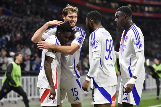 FOOTBALL : Olympique Lyonnais vs FCSB Bucarest - Europa League - 13 03 2025 Lyon s ERNEST Nuamah during the Round of 16 first leg Europa League game between Olympique Lyonnais and FCSB Bucarist at the Groupama stadium in Decines-Charpieu Lyon, France on March 13, 20245  Copyright: xMOURADxALLILIx