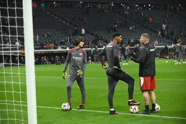 13 03 2025 Frankfurt am Main, Deutsche Bank Park UEFA Europa League 2024 2025 Eintracht Frankfurt AFC Ajax Amsterdam DFL DFB REGULATIONS PROHIBIT ANY USE OF PHOTOGRAPHS AS IMAGE SEQUENCES AND OR QUASI VIDEO