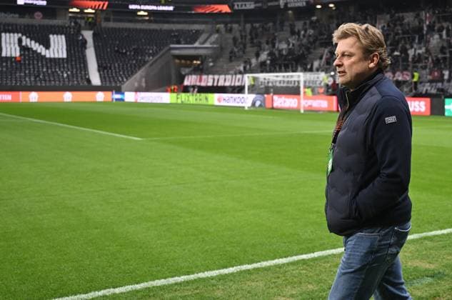13 03 2025, xjhx, Football UEFA Europa League, Eintracht Frankfurt Ajax Amsterdam v l Youri Mulder DFL DFB REGULATIONS PROHIBIT ANY USE OF PHOTOGRAPHS as IMAGE SEQUENCES and or QUASI VIDEO Frankfurt am Main