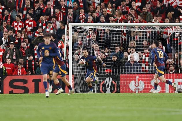 Leandro Paredes (Roma), MARCH 13, 2025 - Football Soccer : UEFA Europa League Round of 16 2nd leg match between Athletic Club de Bilbao 3-1 AS Roma at the Estadio San Mames in Bilbao, Spain. Noxthirdxpartyxsales  (284707757)