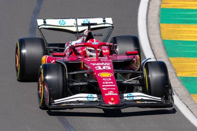 March 14, 2025, Albert Park Formula One Circuit, Victoria, Australia: 16 CHARLES LECLERC from the Scuderia Ferrari HP team driving the Ferrari powered Ferrari SF-25 during practice session 1 at the Formula 1 Louis Vuitton Australian Grand Prix 2025 at Albert Park, Melbourne, Australia. Albert Park Formula One Circuit Australia - ZUMAl303 20250314_aaf_l303_008 Copyright: xSydneyxLowx