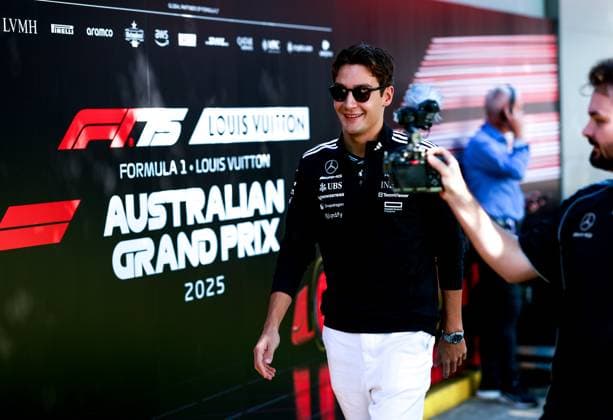 63 George Russell GBR, Mercedes AMG Petronas F1 Team , F1 Grand Prix of Australia at Albert Park Grand Prix Circuit on March 14, 2025 in Melbourne, Australia Photo by HOCH ZWEI Melbourne Australia