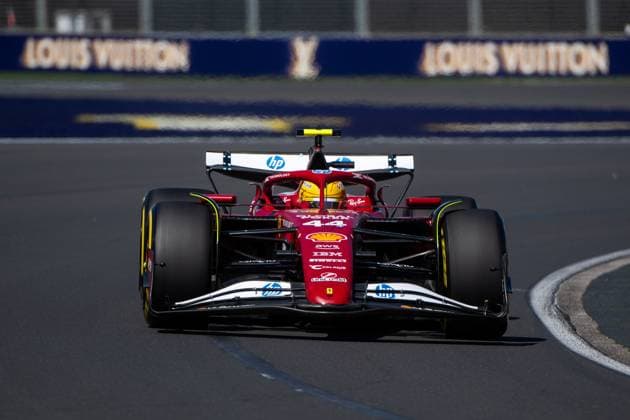 Lewis Hamilton Scuderia Ferrari HP, 44 in SF 25, AUS, Formula 1 World Championship, Luis Vuitton Australian Grand Prix, Albert Park Circuit Melbourne, Free Practice, 2025 season, 14 03 2025 AUS, Formula 1 World Championship, Luis Vuitton Australian Grand Prix, Albert Park Circuit Melbourne, Free Practice, 2025 season, 14 03 2025 Melbourne Copyright: xEibner-Pressefoto Memmlerx EP_MMR