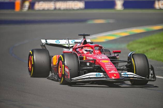 March 14, 2025, Melbourne, Australia: March 14, 2025, Melbourne, Victoria, Australia: Monacan driver Charles Leclerc ( 16) of Ferrari in action during day 2 of the 2025 Australian F1 Grand Prix Melbourne Australia - ZUMAk106 20250314_zaf_k106_001 Copyright: xTheoxKaranikosx