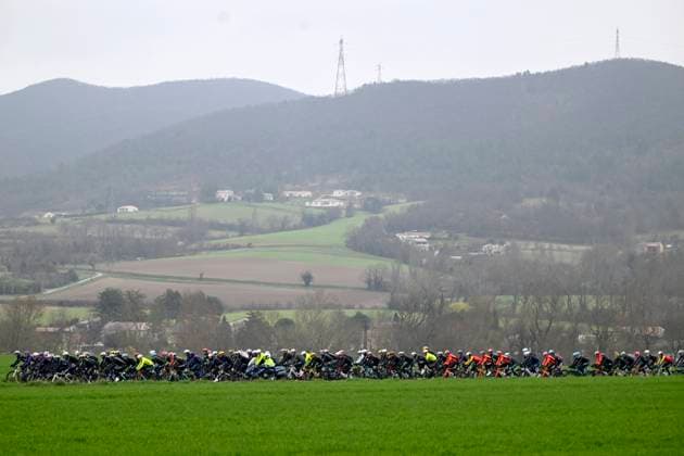 Paris - Nice 2025 - stage 6 BERRE L ETANG, FRANCE - MARCH 14 : illustration picture during stage 6 of the 83th edition of the Paris - Nice cycling race, a stage of 209,8km with start in Saint-Julien-en-Saint-Alban and finish in Berre L Etang on March 14, 2025 in Berre L Etang, France, 14 03 2025 ( Motordriver Kenny Verfaillie - Berre L Etang France  Copyright: xNicoxVereeckenx
