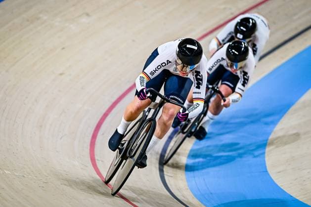 FRIEDRICH Lea Sophie, GRABOSCH Pauline Sophie, SCHNEIDER Clara Women s Team Sprint UCI Track Cycling Nations Cup 2025 FRIEDRICH Lea Sophie, GRABOSCH Pauline Sophie, SCHNEIDER Clara Women s Team Sprint Germany UCI Track Cycling Nations Cup 2025 UCI Track Cycling Nations Cup 2025 from March 14 to 16 at the Konya Velodrom Konya Olimpik Bisiklet Veledromu in Turkey