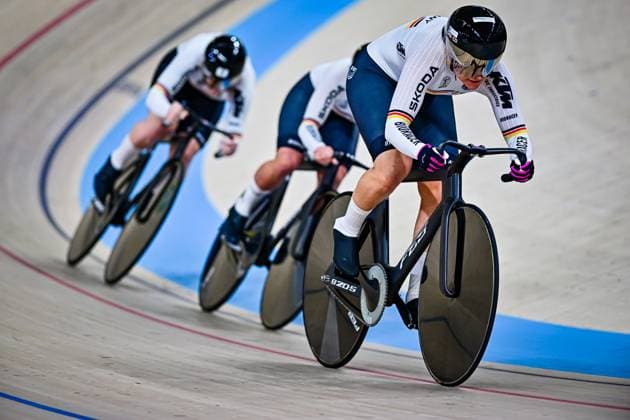 FRIEDRICH Lea Sophie, GRABOSCH Pauline Sophie, SCHNEIDER Clara Women s Team Sprint UCI Track Cycling Nations Cup 2025 FRIEDRICH Lea Sophie, GRABOSCH Pauline Sophie, SCHNEIDER Clara Women s Team Sprint Germany UCI Track Cycling Nations Cup 2025 UCI Track Cycling Nations Cup 2025 from March 14 to 16 at the Konya Velodrom Konya Olimpik Bisiklet Veledromu in Turkey