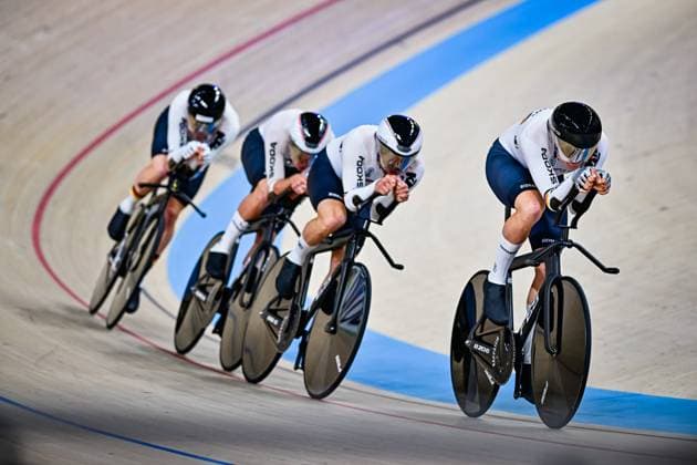 KESSLER Bruno, BRIESE Max David, GROSS Felix, HEINRICH Nicolas Germany Men s Team Pursuit UCI Track Cycling Nations Cup 2025 KESSLER Bruno, BRIESE Max David, GROSS Felix, HEINRICH Nicolas Germany Men s Team Pursuit UCI Track Cycling Nations Cup 2025 UCI Track Cycling Nations Cup 2025 from March 14 to 16 at the Konya Velodrom Konya Olimpik Bisiklet Veledromu in Turkey
