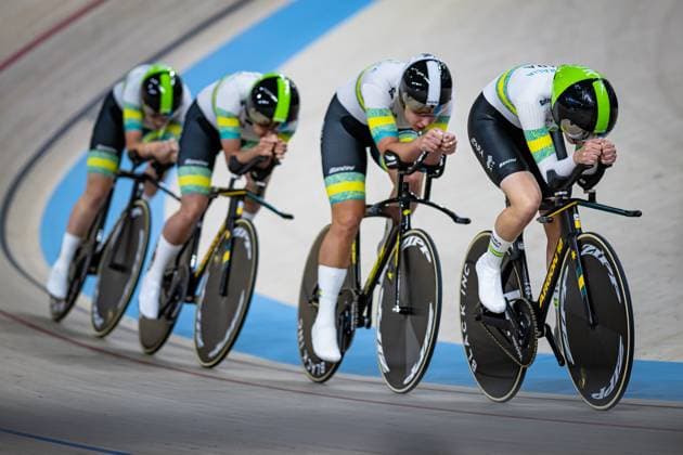 Australia UCI Track Cycling Nations Cup Konya 2025 PLOUFFE Maeve MARCKS Claudia CARTER Sally EDWARDS Sophie AUS Australia Landscape horizontal Landscape Event Event UCI Track Cycling Nations Cup 2025 Category Category Cycling Track Cycling Nations Cup Elite Women Location Location Asia Turkey Konya Velodrome Konya Discipline Team Pursuit Distance 4000 m Date Date 14 03 2025 Friday Day 1