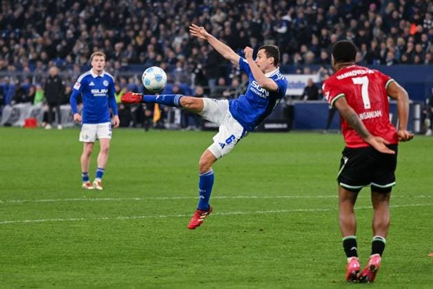 14 03 2025, Football, Bundesliga 2, Matchday 26 Season 2024 2025, FC Schalke 04 Hannover 96, Ron Schallenberg FC Schalke 04 xRHR PHOTO TKx Copyright: RHR-FOTOx RHR-FOTO TK