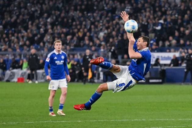 14 03 2025, Football, Bundesliga 2, Matchday 26 Season 2024 2025, FC Schalke 04 Hannover 96, Ron Schallenberg FC Schalke 04 xRHR PHOTO TKx Copyright: RHR-FOTOx RHR-FOTO TK