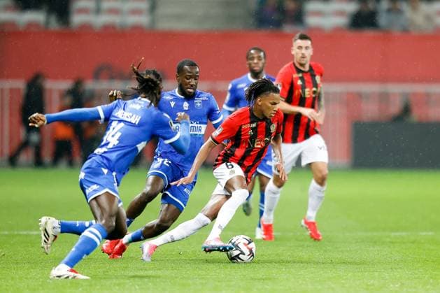 OGC Nice v AJ Auxerre - Ligue 1 McDonald s 2024 2025 06 Hicham BOUDAOUI (ogcn) during the Ligue 1 MacDonald s match between Nice and Auxerre at Allianz Riviera on March 14, 2025 in Nice, France. Nice France  Copyright: xFEPx 776296010