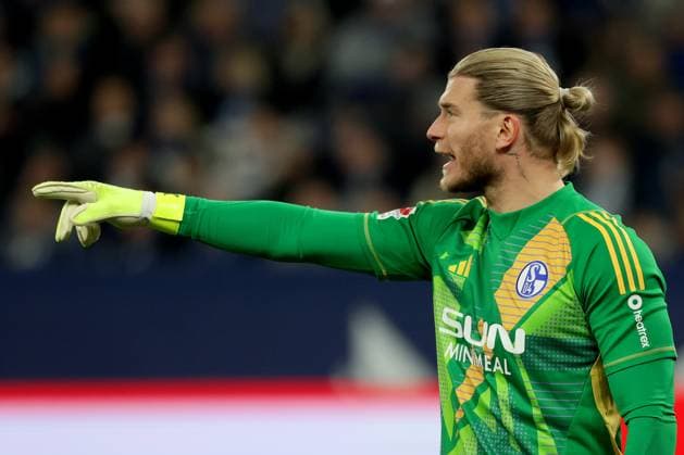 Soccer, 2 Bundesliga FC Schalke 04 Hannover 96, 26 Matchday, Veltins Arena, Loris Karius FC Schalke 04 gesticulates, DFB DFL REGULATIONS PROHIBIT ANY USE OF PHOTOGRAPHS AS IMAGE SEQUENCES AND OR QUASI VIDEO Copyright: JoachimxBywaletz xJB-Sportfoto