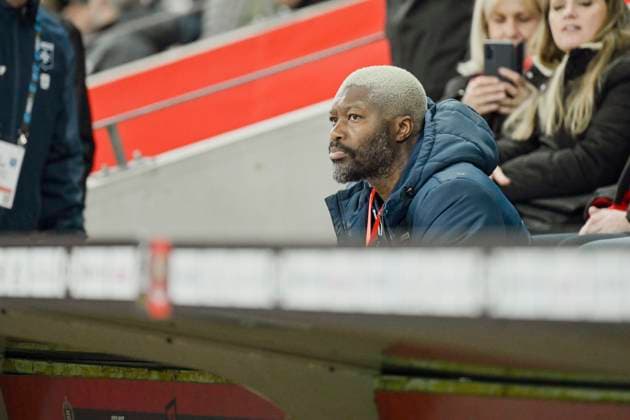 FOOTBALL : OGC Nice vs AJ Auxerre - ligue 1 - 14 3 25 Djibril CissÃ during the during the French L1 football match between OGC Nice and AJ Auxerre at Allianz Riviera Stadium of Nice, south France, on March 14, 2025. NICEFrance  Copyright: xfredxDIDES psnewzx