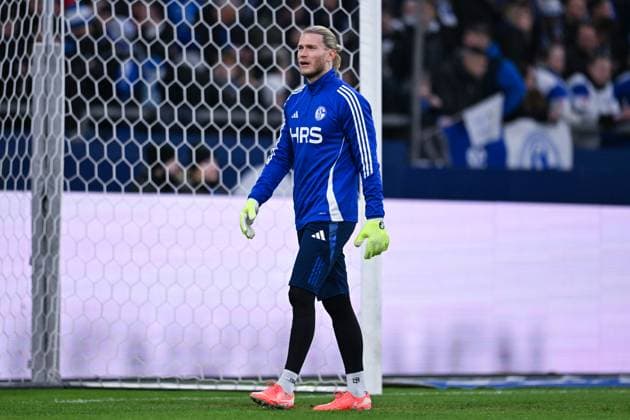 14 03 2025, Football, Bundesliga 2, Matchday 26 Season 2024 2025, FC Schalke 04 Hannover 96, Goalkeeper Loris Karius FC Schalke 04 xRHR PHOTO TKx Copyright: RHR-FOTOx RHR-FOTO TK