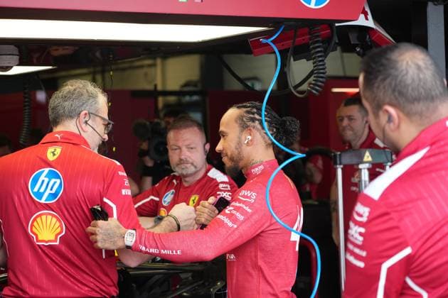 15 03 2025, Albert Park Circuit, Melbourne, FORMULA 1 LOUIS VUITTON AUSTRALIAN GRAND PRIX 2025 ,in the picture Lewis Hamilton GBR , Scuderia Ferrari HP Photo by Hasan Bratic DeFodi Images