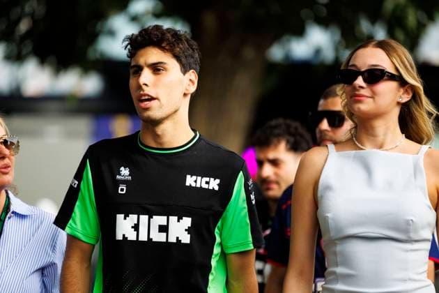 15th March 2025; Melbourne Grand Prix Circuit, Melbourne, Victoria, Australia; Australian Formula 1 Grand Prix; Qualifying Day; Number 5 Kick Sauber driver Gabriel Bortoleto arriving at the Australian Formula One  ActionPlus12760588 StephenxBlackberry