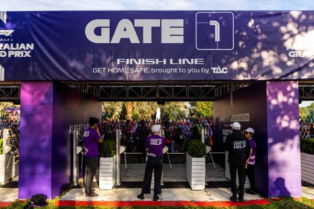 March 15, 2025, Melbourne, Victoria, Australia: Fans at Gate 1 prior to opening on Saturday at the Formula 1 Louis Vuitton Australian Grand Prix 2025 on March 15, 2025 in Melbourne, Australia. Melbourne Australia - ZUMAf186 20250315_zsp_f186_017 Copyright: xJamesxForresterx