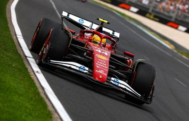 44 Lewis Hamilton GBR, Scuderia Ferrari HP , F1 Grand Prix of Australia at Albert Park Grand Prix Circuit on March 15, 2025 in Melbourne, Australia Photo by HOCH ZWEI Melbourne Australia