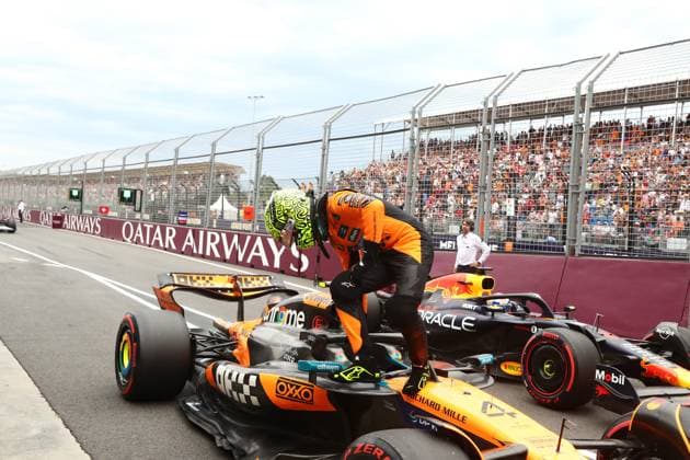 15 03 2025, Albert Park Circuit, Melbourne, FORMULA 1 LOUIS VUITTON AUSTRALIAN GRAND PRIX 2025 ,in the picture pole position for Lando Norris GBR , McLaren F1 Team Photo by Hasan Bratic DeFodi Images