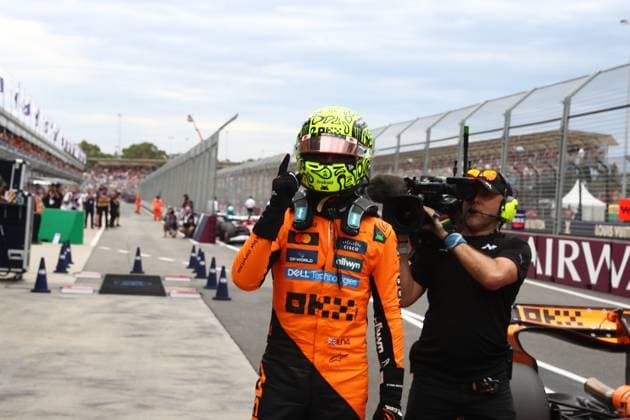 15 03 2025, Albert Park Circuit, Melbourne, FORMULA 1 LOUIS VUITTON AUSTRALIAN GRAND PRIX 2025 ,in the picture pole position for Lando Norris GBR , McLaren F1 Team Photo by Hasan Bratic DeFodi Images