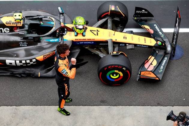4 Lando Norris GBR, McLaren F1 Team , F1 Grand Prix of Australia at Albert Park Grand Prix Circuit on March 15, 2025 in Melbourne, Australia Photo by HOCH ZWEI Melbourne Australia