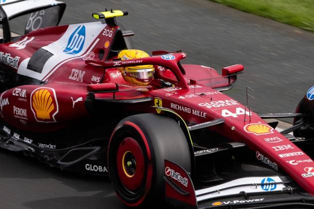 F1 - AUSTRALIAN GRAND PRIX 2025 44 HAMILTON Lewis (gbr), Scuderia Ferrari SF-25, action during the Formula 1 Louis Vuitton Australian Grand Prix 2025, 1st round of the 2025 FIA Formula One World Championship, WM, Weltmeisterschaft from March 14 to 16, 2025 on the Albert Park Grand Prix Circuit, in Melbourne, Australia -  Copyright: xJoaoxFilipex