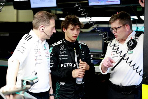 12 Andrea Kimi Antonelli ITA, Mercedes AMG Petronas F1 Team , F1 Grand Prix of Australia at Albert Park Grand Prix Circuit on March 15, 2025 in Melbourne, Australia Photo by HOCH ZWEI Melbourne Australia