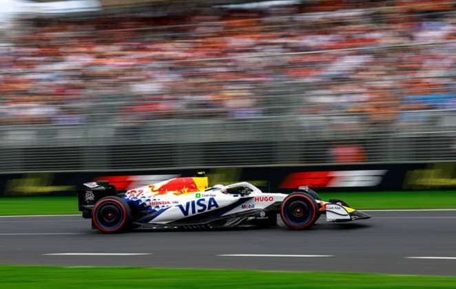 22 Yuki Tsunoda JPN, Visa Cash App Racing Bulls F1 Team , F1 Grand Prix of Australia at Albert Park Grand Prix Circuit on March 15, 2025 in Melbourne, Australia Photo by HOCH ZWEI Melbourne Australia