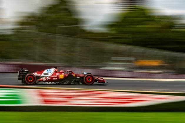 March 15, 2025, Melbourne, Victoria, Australia: Scuderia Ferrari HP. driver CHARLES LECLERC (16) of Monaco at Turn 12 (Lauda) on Saturday at the Formula 1 Louis Vuitton Australian Grand Prix 2025 on March 15, 2025 in Melbourne, Australia. Melbourne Australia - ZUMAf186 20250315_zsp_f186_099 Copyright: xJamesxForresterx