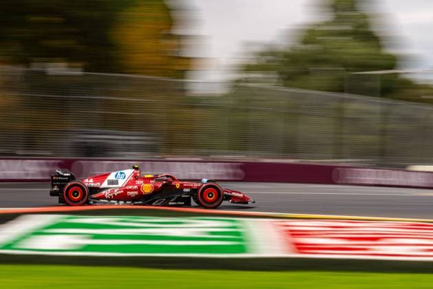 March 15, 2025, Melbourne, Victoria, Australia: Scuderia Ferrari HP. driver LEWIS HAMILTON (44) of the United Kingdom at Turn 12 (Lauda) on Saturday at the Formula 1 Louis Vuitton Australian Grand Prix 2025 on March 15, 2025 in Melbourne, Australia. Melbourne Australia - ZUMAf186 20250315_zsp_f186_104 Copyright: xJamesxForresterx