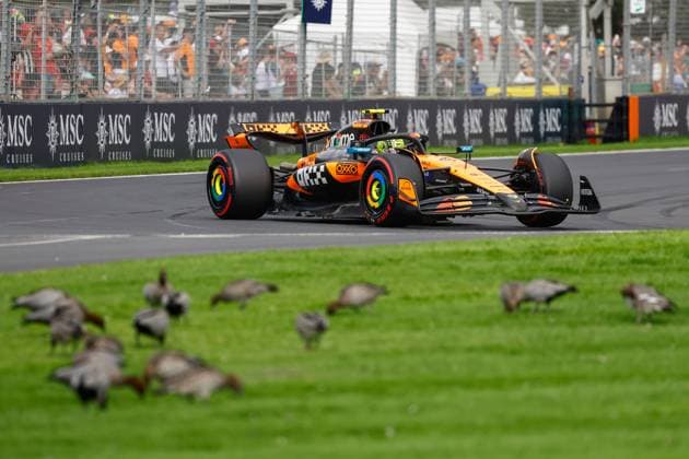 4 Lando Norris GBR, McLaren F1 Team , F1 Grand Prix of Australia at Albert Park Grand Prix Circuit on March 15, 2025 in Melbourne, Australia Photo by HOCH ZWEI Melbourne Australia