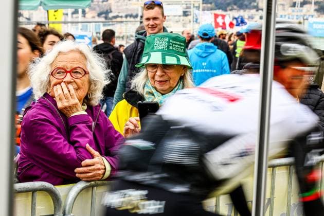 supporters during stage seven of the 83th edition of the Paris-Nice cycling race, 147,8 km from Nice to Auron, France, Saturday 15 March 2025. DAVIDxPINTENS  x114998256x