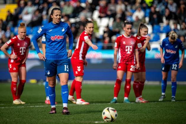 Google Pixel Women Bundesliga, TSG Hoffenheim 1 FC Köln 15 03 2025 Penalty kick goal by Marta Cazalla Garcia TSG Hoffenheim, 15 Google Pixel Women Bundesliga, TSG Hoffenheim 1 FC Köln, on 15 03 2025 at Dietmar Hopp Stadium in Hoffenheim DFB REGULATIONS PROHIBIT ANY USE OF PHOTOGRAPHS AS IMAGE SEQUENCES AND OR QUASI VIDEO Copyright: xBEAUTIFULxSPORTS Gelhardtx